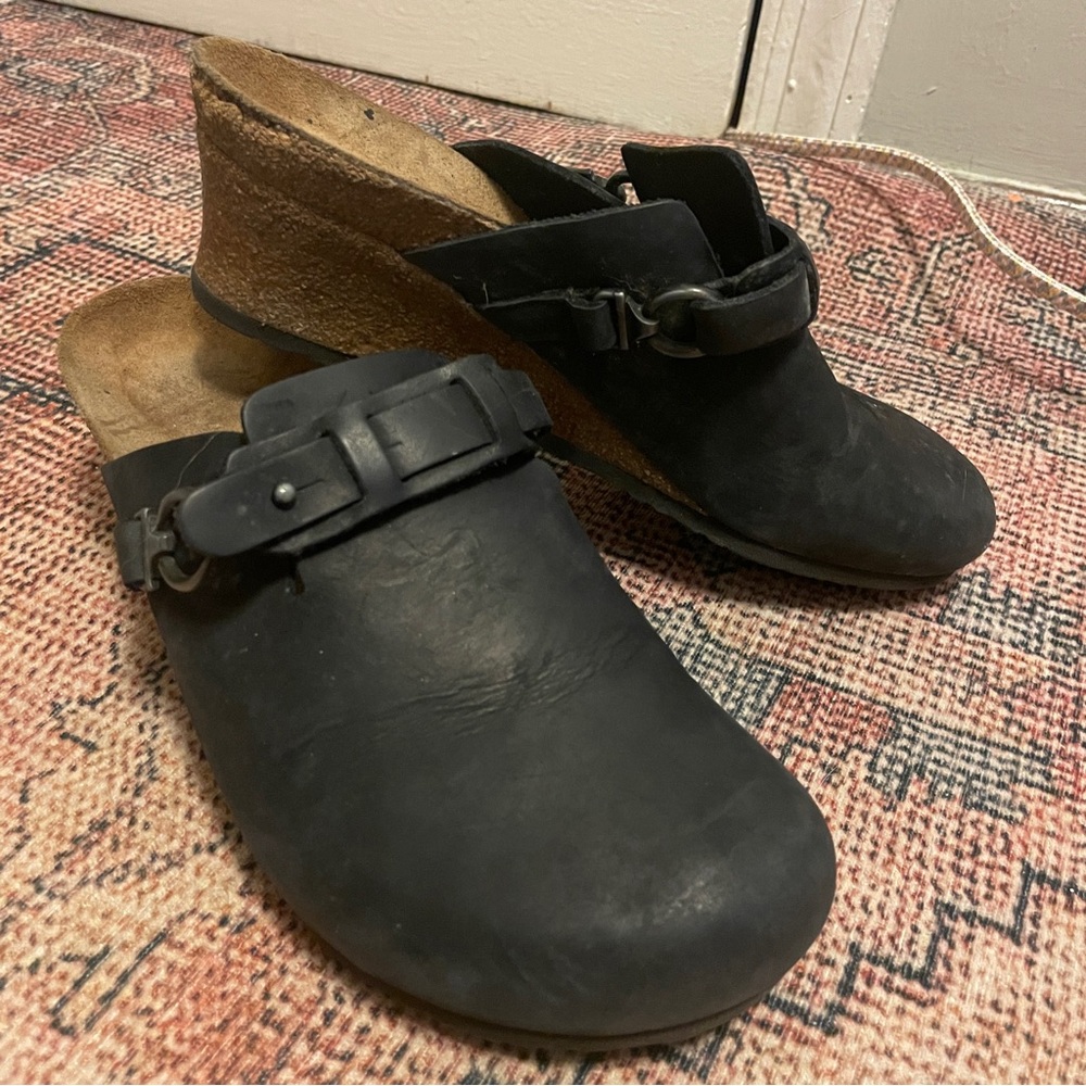 Papillio Dana Boston Clog Wedge Sz 40